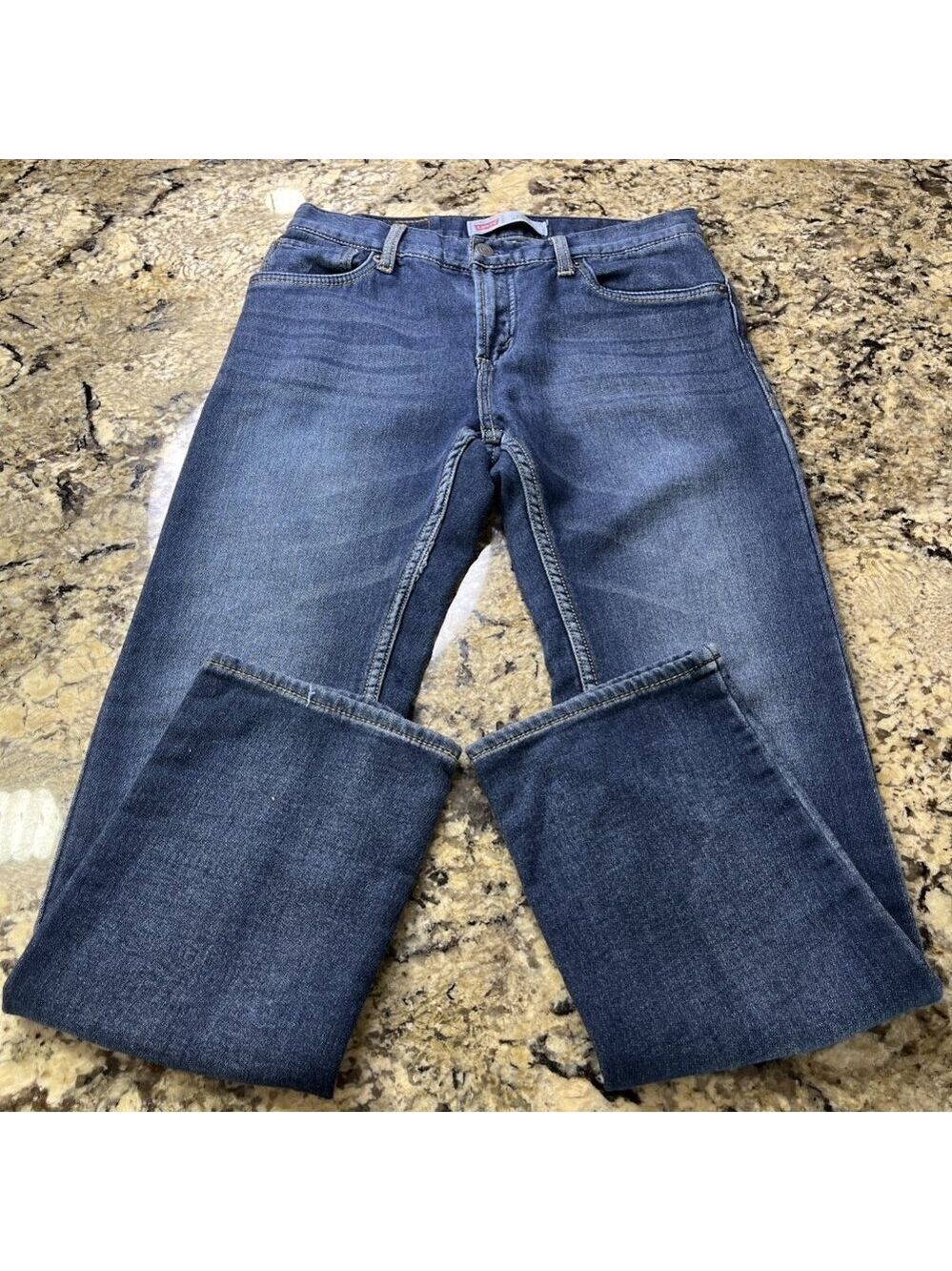 Size 29 X 29 Levi’s 511 Women’s Knit Jeans Straight Stretchy Comfy Blue CN